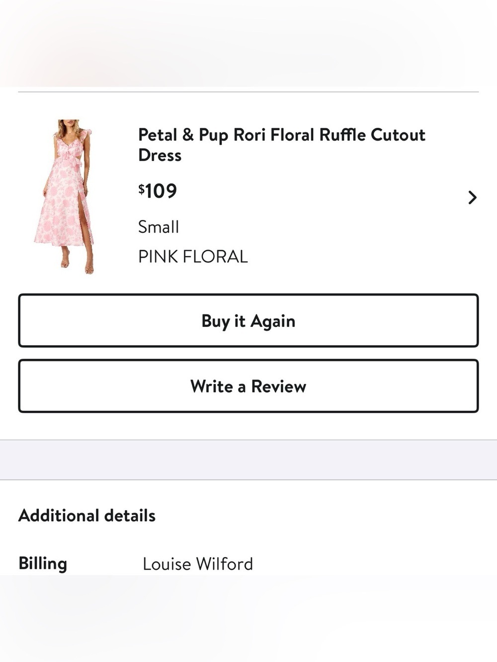 Women's Rori Ruffle Maxi Dress Chic Pink Floral Midi Dress - Picture 5 of 5